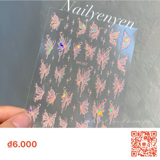sticker bướm 5D