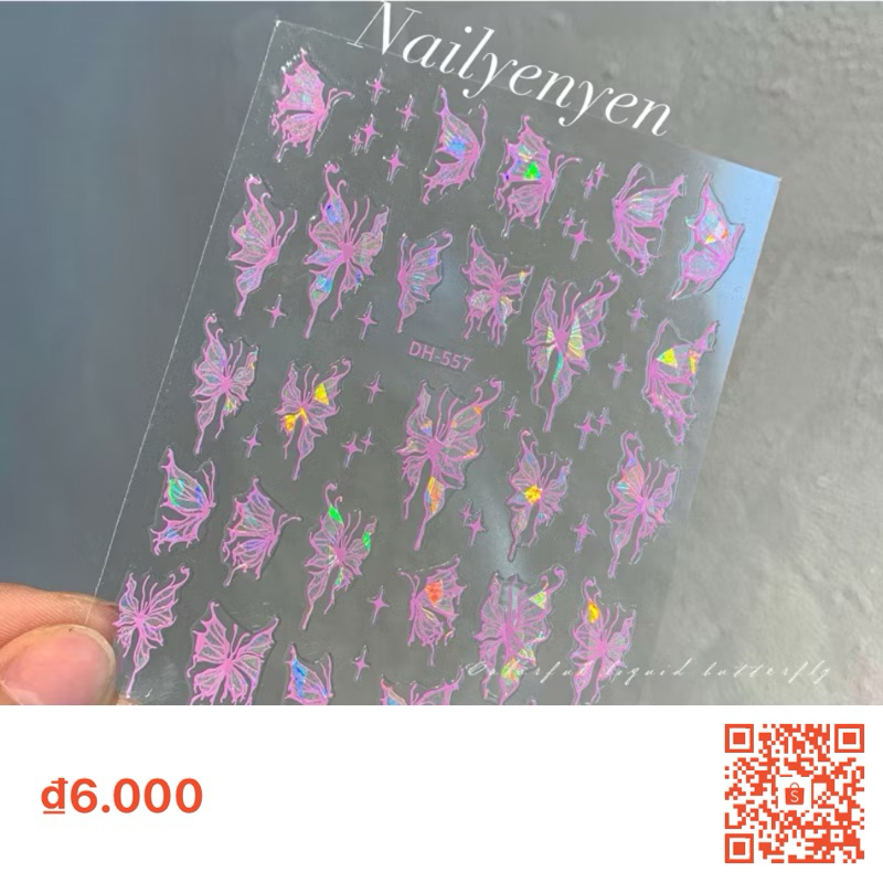 sticker bướm 5D