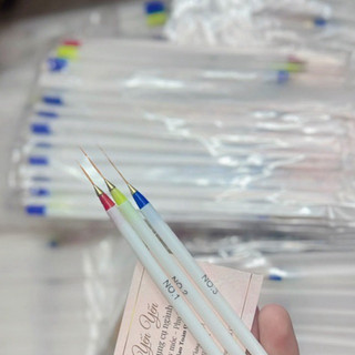 bộ 3 cọ râu dài vẽ móng nail