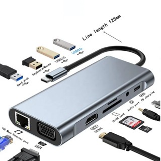 HUB Type C và HUB USB 3.0 tốc độ cao TEKKIN cổng chia usb mở rộng kết nối chuyển đổi cho laptop táo máy tính PC