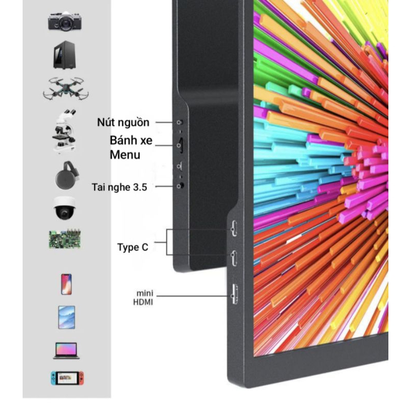 Màn di động BOE hợp kim CNC nguyên khối 18.5inch FHD 100Hz | BigBuy360 - bigbuy360.vn