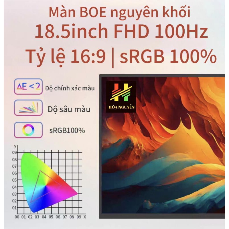 Màn di động BOE hợp kim CNC nguyên khối 18.5inch FHD 100Hz | BigBuy360 - bigbuy360.vn
