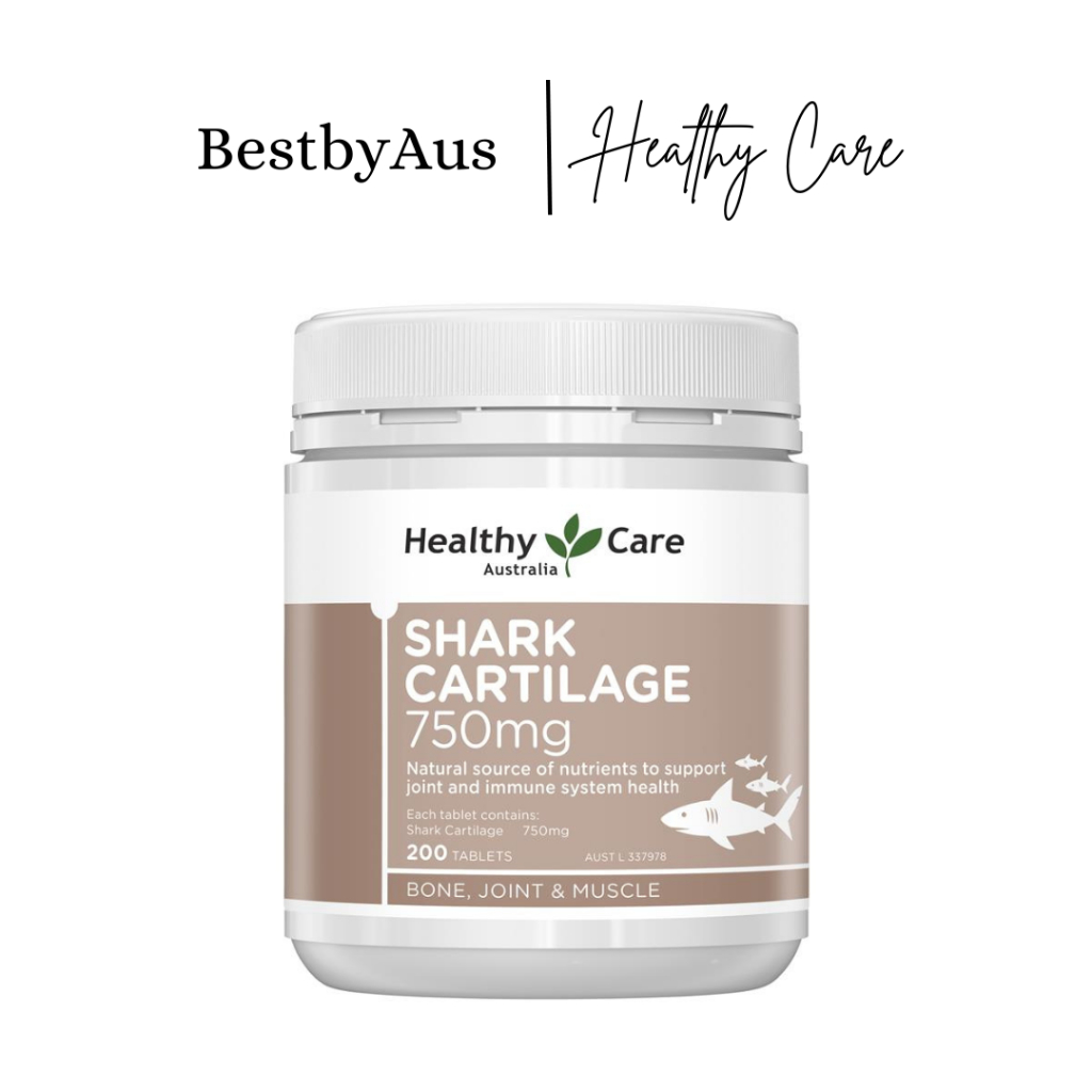 [HEALTHY CARE] Viên Sụn Cá Mập Healthy Care Shark Cartilage 750mg 200 viên
