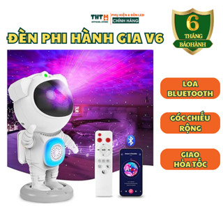 Đèn Phi Hành Gia V6 Mẫu Mới Nhất 2025 Đèn galaxy Chiếu Trần nhà Chiếu Sao Có Loa Bluetooth Đèn Decor Trang Trí Phòng