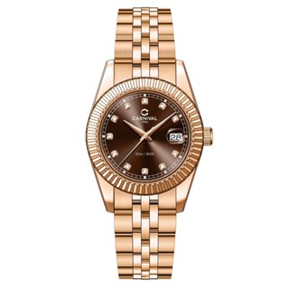 Đồng hồ nữ chính hãng Carnival 8131 8131L dây thép máy pin Nhật mặt kính sapphire size 30mm