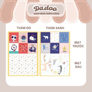 Thảm gấp gọn chống trơn trượt an toàn cho bé, 2 mặt màu sắc kích thước 180x200cm , 150x180cm