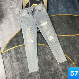  Quần jean nam màu xanh bạc chất bò cao cấp co dãn 4 chiều cực đẹp quần rin nam apmen QG74 mẫu mới 