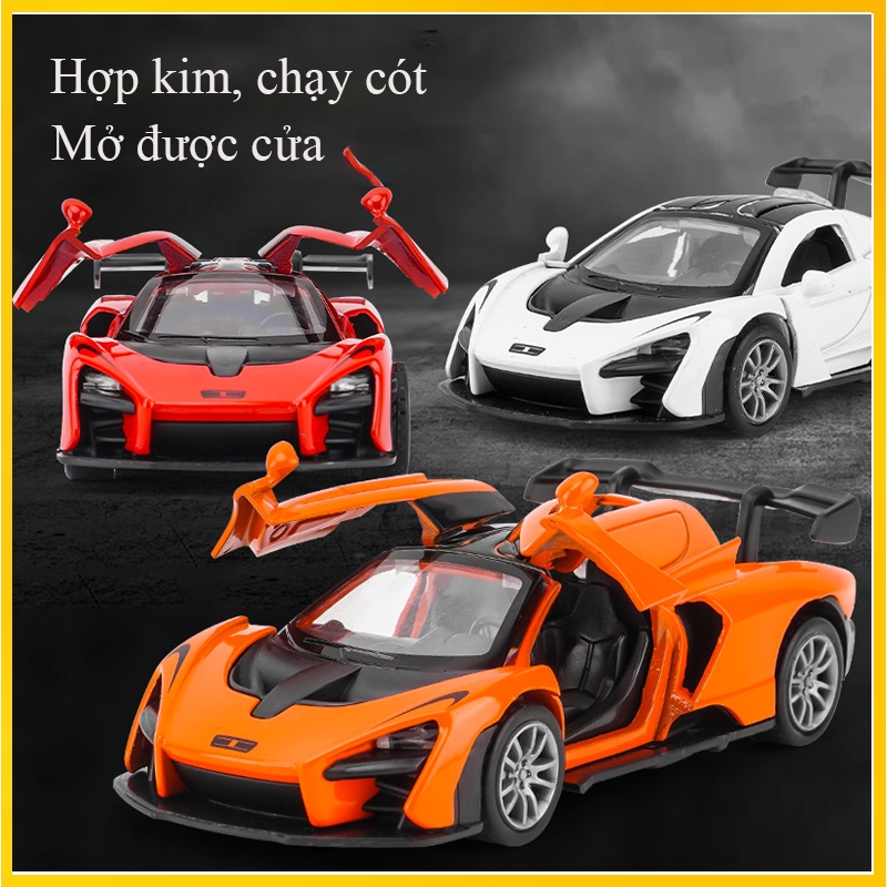 Đồ chơi xe ô tô LAMBORRGHINI bằng hợp kim và nhựa, chạy cót, mở được các cửa, nhiều màu