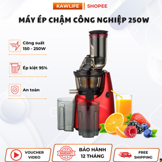 Máy Ép Chậm Công Nghiệp Kaw Công Suất Lớn 150-250W, Ép Hoa Quả Giữ Nguyên Dinh Dưỡng, Dễ Dàng Vệ Sinh, BH 12 Tháng