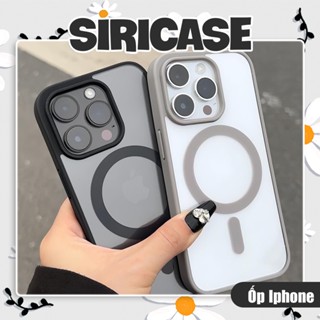 Ốp Lưng iPhone Trong Suốt Từ Tính Hỗ Trợ Đế Sạc Không Dây Luxury Cao Cấp Cho X/Xs/Xr/11/12/13/14/15/16/Pro/Max