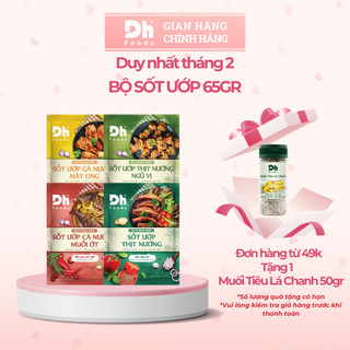 Bộ Sốt Ướp Các Loại Thịt, Cá, Hải Sản Dh Foods - Gói Gia Vị Sốt Ướp Tiện Lợi 65gr, Thành Phần Rau Củ Tươi
