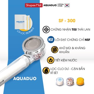 SF-300B Đầu vòi sen tắm (tăng áp, lọc nước) + 4 Thanh lọc nước Aquaduo