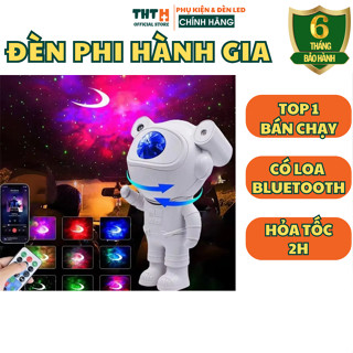 Đèn phi hành gia Mini có loa bluetooth Đèn galaxy thiên hà chiếu trăng mây sao 2025 Làm Quà tặng Trang trí
