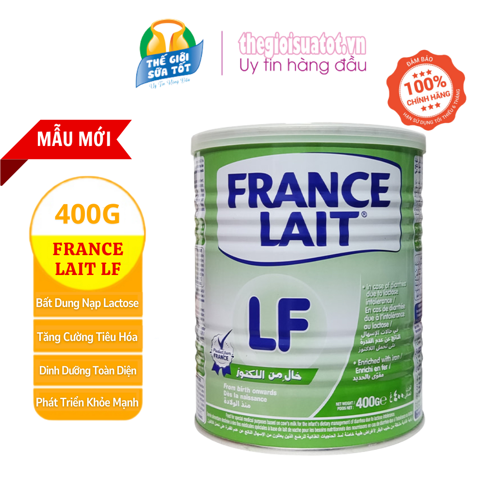 Sữa France lait LF 400g. Dành Cho Trẻ Tiêu Chảy, Không Dung Nạp Lactose, Rối Loạn Tiêu Hóa