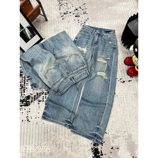 TATTA Jeans| Quần jean xuông rách hottrend 2025 hàng QCCC Women Nữ Top Jeans