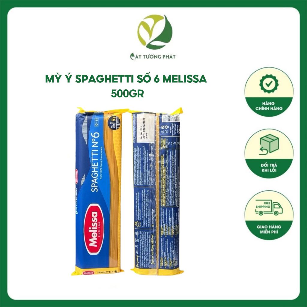 Mỳ Ý Spaghetti số 6 Melissa 500gr