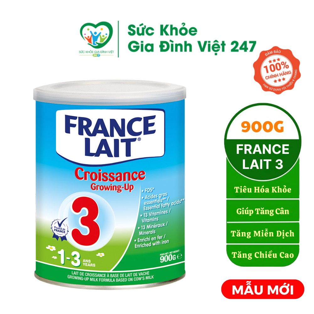 Sữa France Lait số 3 - Dòng sữa nội địa Pháp (900g)