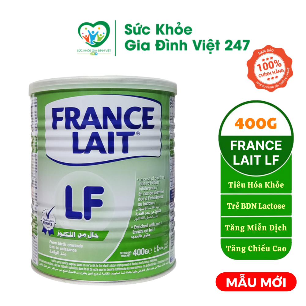 Sữa France Lait LF 400G - Dành Cho Trẻ Tiêu Chảy, Không Dung Nạp Lactose, Rối Loạn Tiêu Hóa