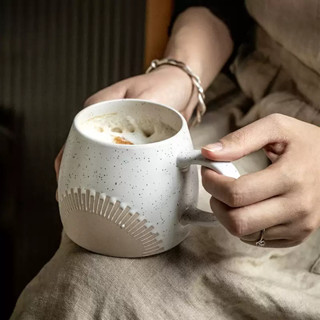 Ly sứ cốc cà phê men gốm phong cách nhật bản nung nhiệt độ cao Ecobabo