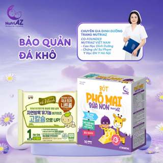 Phô Mai Tách Muối Hữu Cơ Hàn Quốc Cho Bé Ăn Dặm Từ 6 Tháng Tuổi (Gói 10 miếng)