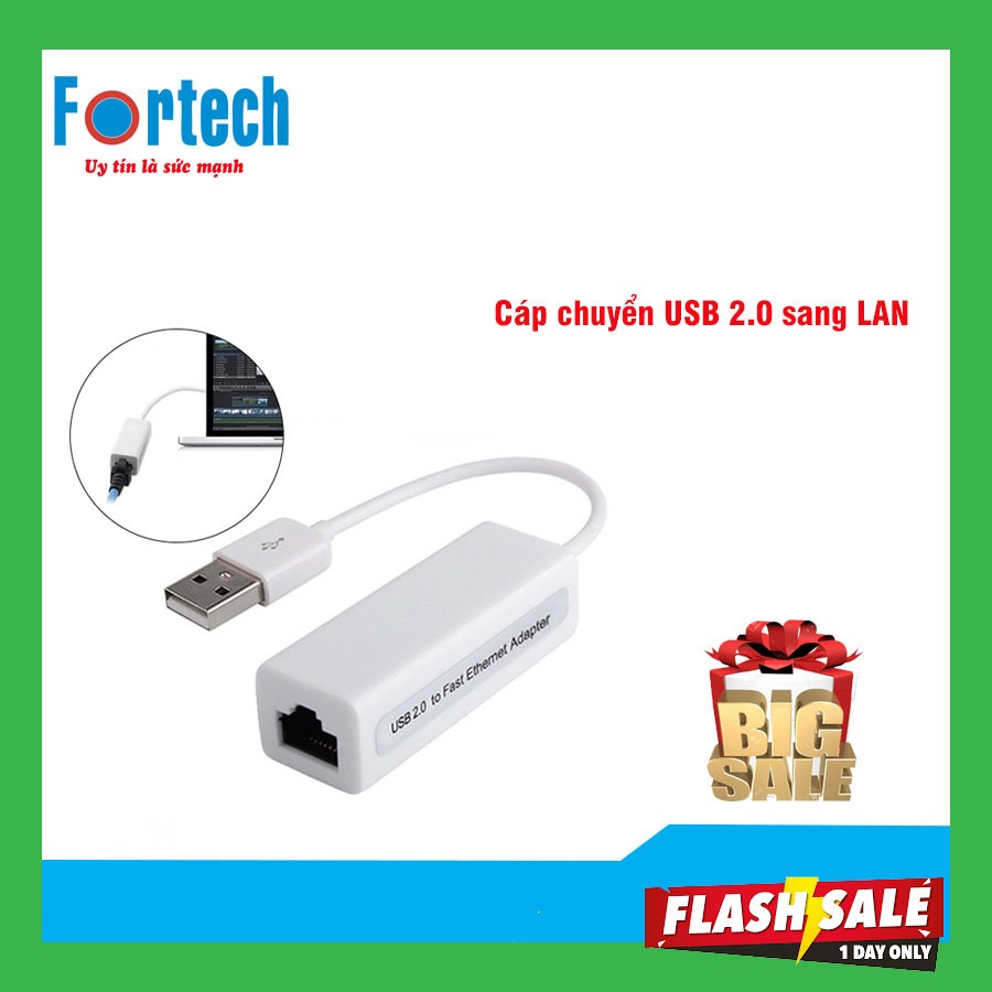 COMBO 5C - USB - LAN - Cáp chuyển đổi USB 2.0 9700c sang LAN Internet sử dụng mạng tốc độ 10/100Mbps