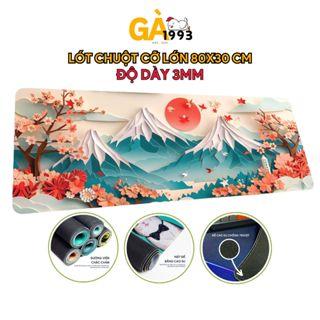 Lót chuột cỡ lớn, miếng lót chuột kích thước 80x30cm họa tiết sắc nét, đa dạng mẫu mã dễ vệ sinh