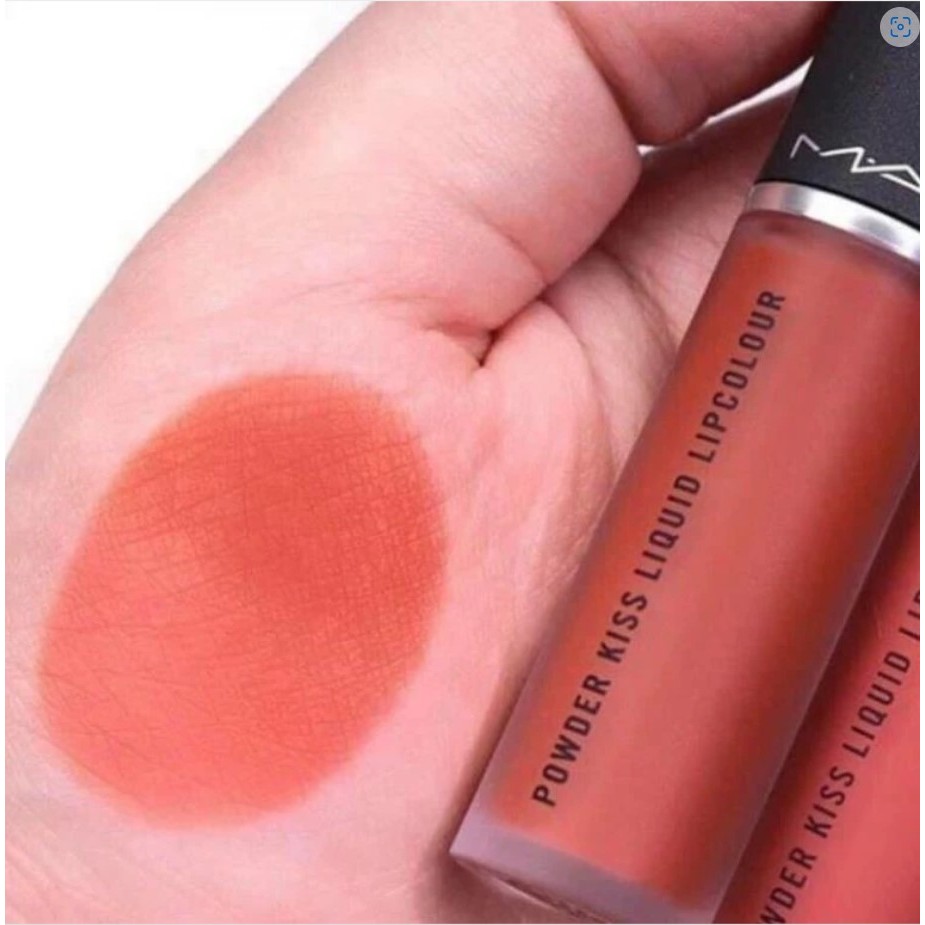 Son kem lì MAC 998 Sorry Not Sorry #Cam Cháy - Powder Kiss Liquid LipColour 5ml