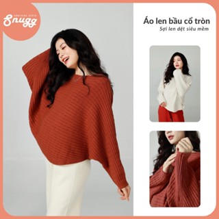  Áo len bầu thu đông cổ tròn sợi mềm mại ấm áp Snugg - SNU2205 