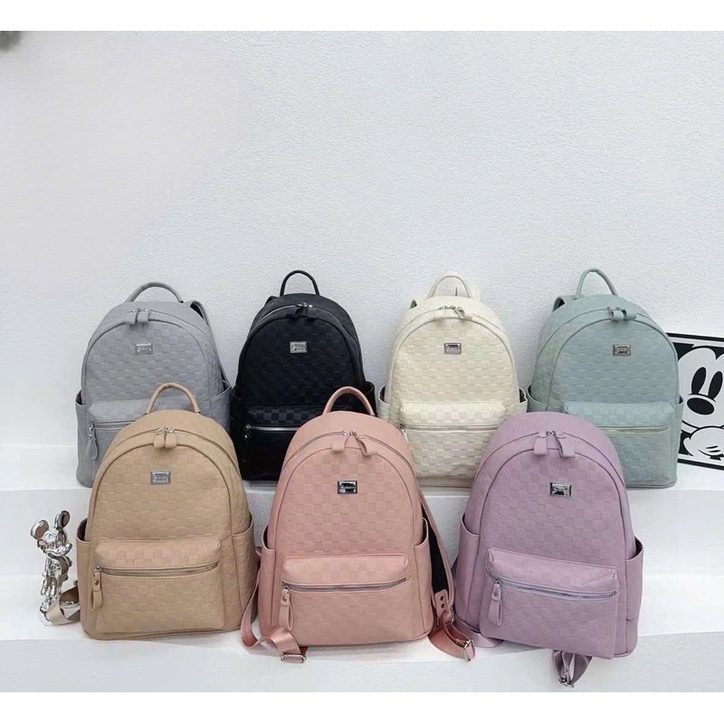 balo nam nữ caro bassic tag bạc sz 40 hàng VN để vừa laptop 14,5inch, a4, atlat địa lý