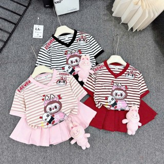 Sét Váy Xếp Ly LaBuBu Dành Cho Bé Gái 7-41kg Chất Liệu Cotton Thoáng Mát  Mềm Mịn Mẫu AHA