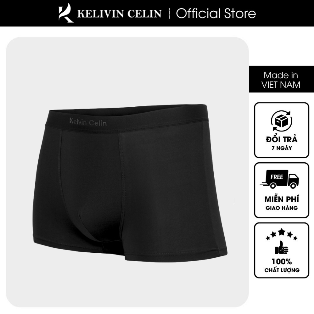 Quần lót nam, quần boxer in họa tiết cao cấp vải cotton mềm mịn thoáng mát phong cách nam tính - Kelvin Celin- Ares Shop