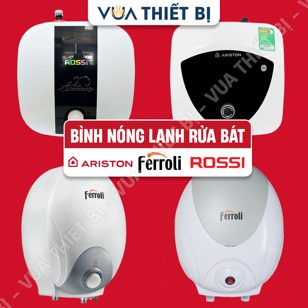 5L 6L | ARISTON FERROLI ROSSI Bình nóng lạnh rửa bát mini nhà bếp nhỏ 5 6 lít AN LUX UE BE HOTDOG MITO RITA