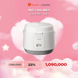 Nồi cơm điện Cuckoo 1.8L CR-1095 màu trắng- Công nghệ nhiệt 3D - bản quốc tế tiếng Anh - Hàng chính hãng Cuckoo Việt Nam
