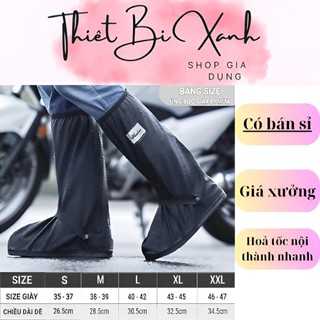 Ủng Đi Mưa, Ủng Bọc Giày Cổ Cao Đế Cao Su Chất Liệu Nhựa PVC Cao Cấp, Size 35-47 Cho cả Nam và Nữ.