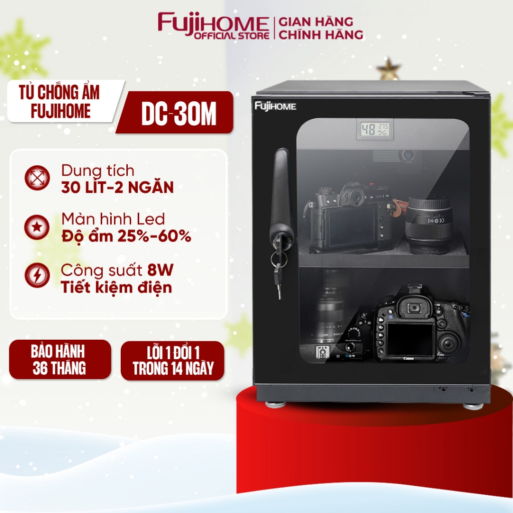 Tủ chống ẩm máy ảnh 30 Lít FUJIHOME DC-30M