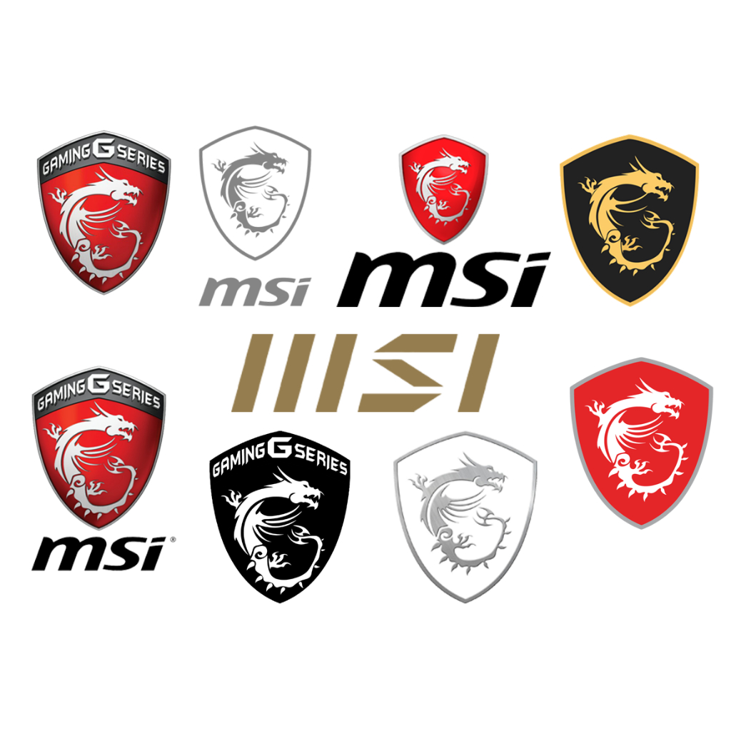 Sticker hình dán decal logo MSI, hình dán laptop MSI, logo decal laptop