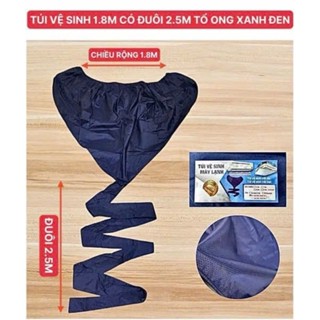 [Loại tốt] ÁO VỆ SINH MÁY LẠNH CÓ ỐNG XẢ DÀI 2,5m, miệng túi 1,8m VẢI BẠT TỔ ONG