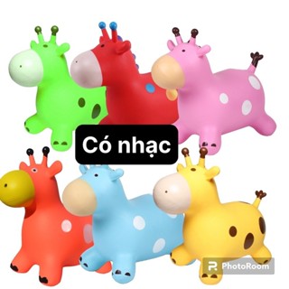 Thú Nhún Cao Cấp Cỡ Đại Cho Trẻ - Ngựa Nhún Có Nhạc SMBD147