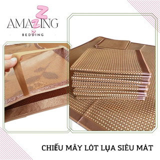 Chiếu mây điều hòa lót lụa siêu mát, siêu bền hàng cao cấp đủ size (hàng loại 1)