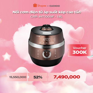 Nồi Cơm Điện Áp Suất Cao Tần CUCKOO 1,8 lít CRP-JHT1009F - Hàng chính hãng