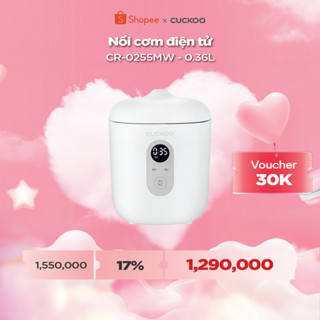Nồi cơm điện Mini Cuckoo 0.36L CR-0255MW - Lòng nồi chống dính - Hàng chính hãng
