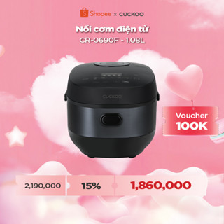 Nồi cơm điện tử Cuckoo 1.08L CR-0690F màu Đen nhiều chế độ nấu - Bảo hành 2 năm- Hàng chính hãng Cuckoovina