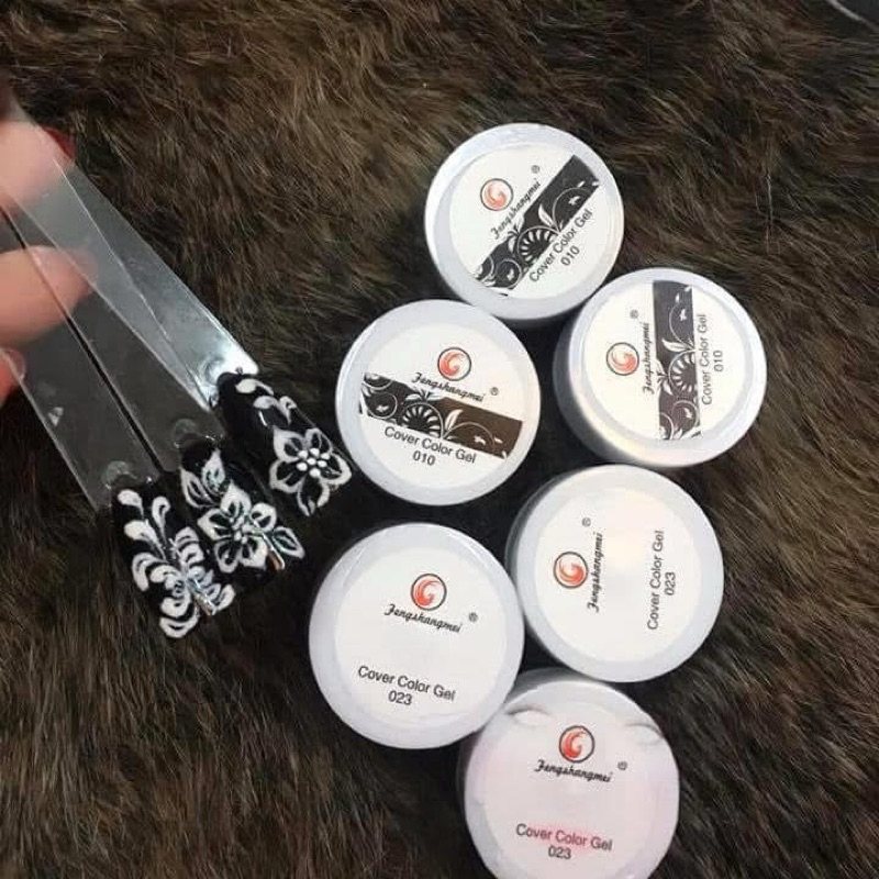 Gel vẽ đậm đặc đen trắng