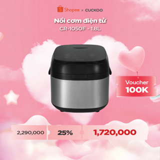 Nồi cơm điện tử Cuckoo 1.8 Lít CR-1050F đa chức năng, thiết kế hiện đại - Bảo hành 2 năm - Hàng chính hãng Cuckoo