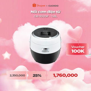 Nồi cơm điện tử Cuckoo 1,8 lít CR-1020F- Bảng điều khiển LED-Lòng nồi chống dính-Chất lượng Hàn Quốc- chính hãng Cuckoo