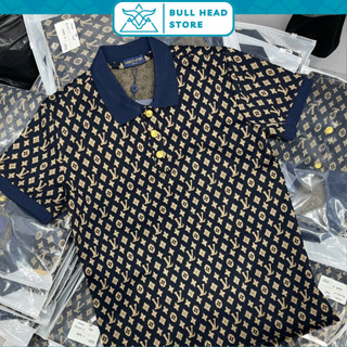 Áo Polo Nam Lờ Vê Phối Cúc Vàng Siêu Sang- Áo Polo Nam Luôn Vui Tươi Phôi Cổ Xanh Siêu Chất