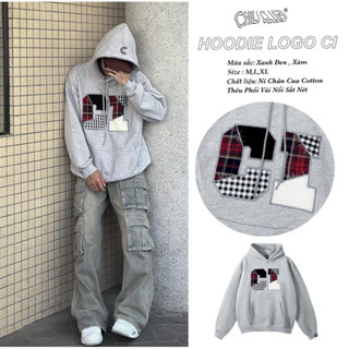 Áo Hoodie CI Thêu CHILICLUB Vải Nỉ Chân Cua Dày Dặn