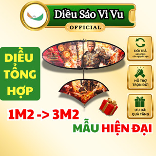 Diều sáo 1m2 -> 3m2 mẫu HIỆN ĐẠI (KO SÁO VÀ DÂY) (CÓ QUÀ TẶNG) lắp ghép khung cacbon