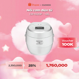 Nồi cơm điện tử Cuckoo 1,8L CR-1020F - Bảng điều khiển LED - Lòng nồi chống dính - Chất lượng Hàn Quốc - Hàng chính hãng