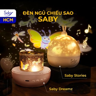 Đèn ngủ Saby Dreamz, Saby Stories loa bluetooth, đèn ngủ chiếu trần hình xứ sở côn trùng-BH 12 tháng
